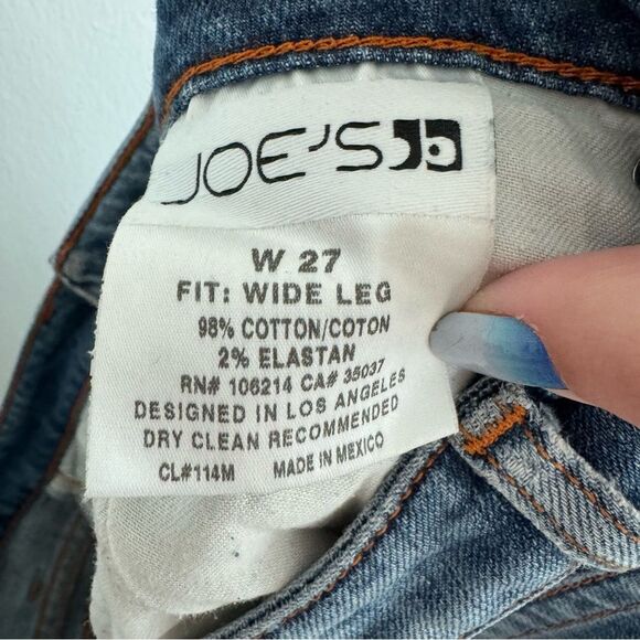 Joe's Wide Leg Light Wash Flare Jeans - Picture 5 of 5